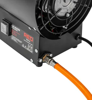 NAGRZEWNICA GAZOWA 25KW 230V TERMOSTAT LCD REDUKTOR+WĄŻ RTNGG0120 - 8