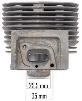 CYLINDER + TŁOK ZESTAW NAPRAWCZY DO DMUCHAWY RED TECHIC RTODL0059 44mm RTODL0059-CT - 3