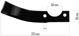 NÓŻ LEWY DO GLEBOGRYZARKI SPALINOWEJ PM-GGS-700M-NOL - 2