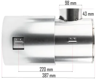 KOMORA SPALANIA DO NAGRZEWNICY OLEJOWEJ WYMIENNIK CIEPŁA TUBA GRZEWCZA 30kW PM-NAG-30SKN-KSP - 7