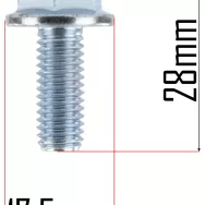 ŚRUBA MOCUJĄCA NÓŻ DO KOSIARKI ELEKTRYCZNEJ RTKSE0027-SR