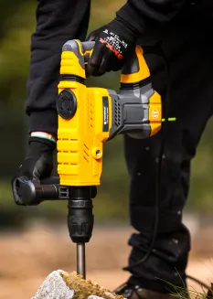 MŁOT WYBURZENIOWY UDAROWY DO KUCIA 18J SDS-MAX 2900W WALIZKA DŁUTA ZESTAW PM-MWB-2900M - 16