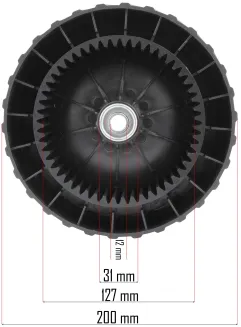 KOŁO TYLNE DO KOSIARKI PM-KSS-5S-KTN - 2