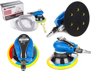 Pneumatyczna szlifierka oscylacyjna mimośrodowa PM-SMO-150P + 12x PAPIER - 6