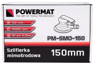 Pneumatyczna szlifierka oscylacyjna mimośrodowa PM-SMO-150P + 12x PAPIER - 8