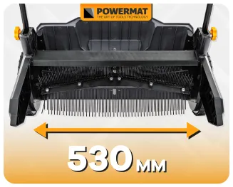 ZBIERACZ DO LIŚCI ZAMIATARKA RĘCZNA 530 MM DO LIŚCI TRAWY Z KOSZEM 100 L PM-ZDL-530M - 20