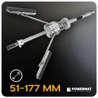 HONOWNICA DO CYLINDRÓW 51-177mm KAMIENIE 76X10 MM REGULOWANY WAŁEK PM-HDC-177T - 7